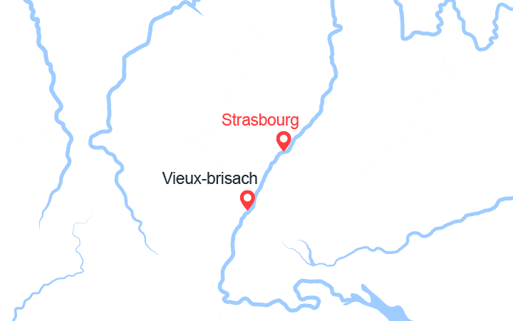 Carte itinéraire croisière Marchés de Noël en Alsace et en Forêt-Noire (MNC_PP)