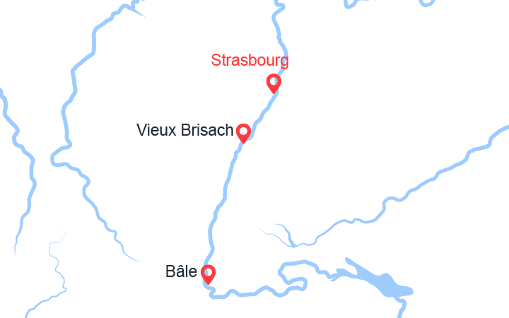 Carte itinéraire croisière Vers la région des 3 pays et voyage à bord du train "Glacier Express" (GSB_PP)