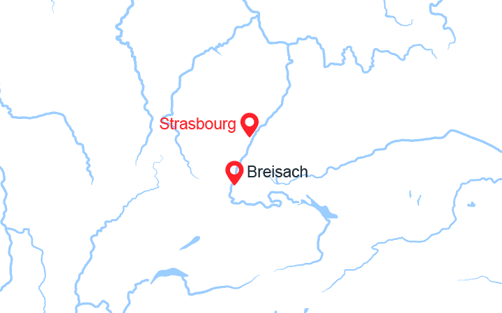 Carte itinéraire croisière Gastronomie sur le Rhin avec Marc Haeberlin (GAS_PP)
