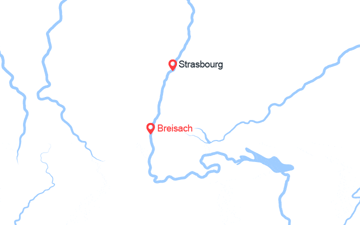 Carte itinéraire croisière Les plus beaux marchés de Noël d'Alsace en croisière (VGS_PP)