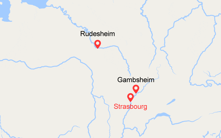 Carte itinéraire croisière Magie de Noël, saveurs et traditions de l'Avent en croisière sur le Rhin (MNL_PP)