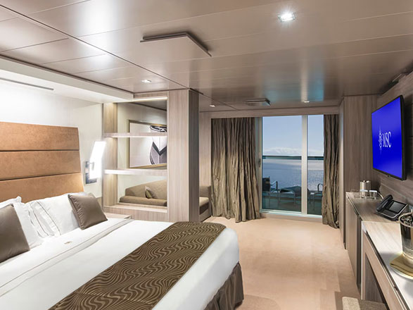 Yacht club deluxe balcon MSC Seashore